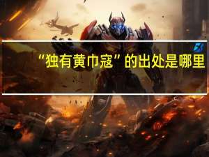 “独有黄巾寇”的出处是哪里