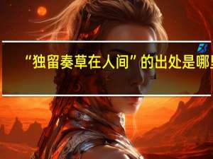“独留奏草在人间”的出处是哪里