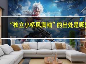 “独立小桥风满袖”的出处是哪里