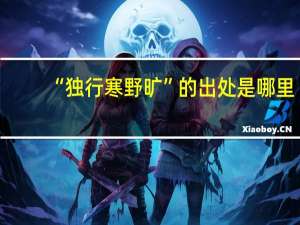 “独行寒野旷”的出处是哪里