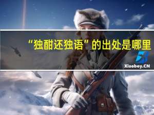 “独酣还独语”的出处是哪里