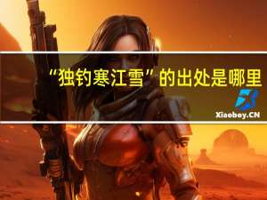 “独钓寒江雪”的出处是哪里