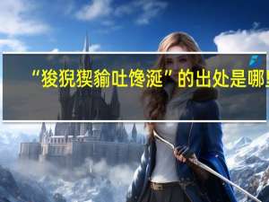 “狻猊猰貐吐馋涎”的出处是哪里