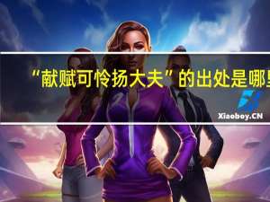 “献赋可怜扬大夫”的出处是哪里