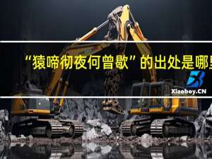 “猿啼彻夜何曾歇”的出处是哪里