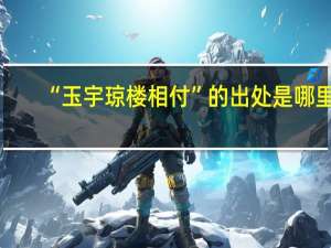 “玉宇琼楼相付”的出处是哪里