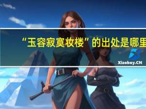 “玉容寂寞妆楼”的出处是哪里