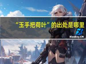 “玉手把荷叶”的出处是哪里