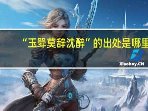 “玉斝莫辞沈醉”的出处是哪里