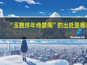 “玉貌终年侍禁闱”的出处是哪里