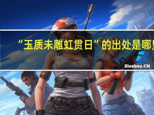 “玉质未雕虹贯日”的出处是哪里