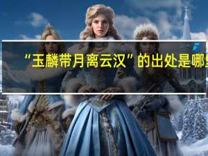 “玉麟带月离云汉”的出处是哪里