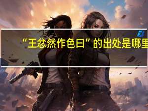 “王忿然作色曰”的出处是哪里