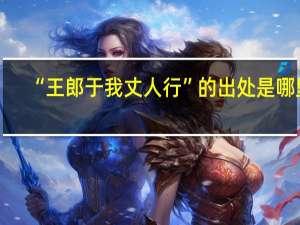 “王郎于我丈人行”的出处是哪里