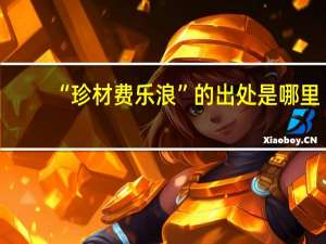 “珍材费乐浪”的出处是哪里