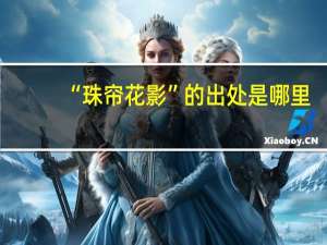“珠帘花影”的出处是哪里