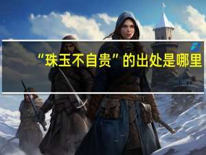 “珠玉不自贵”的出处是哪里