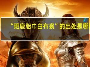 “班鹿胎巾白布裘”的出处是哪里