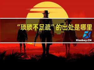 “琐琐不足疏”的出处是哪里