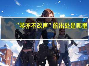 “琴亦不改声”的出处是哪里
