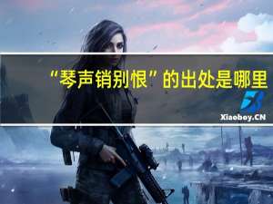 “琴声销别恨”的出处是哪里
