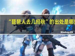“琵琶人去几经秋”的出处是哪里