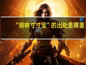 “琼林寸寸宝”的出处是哪里
