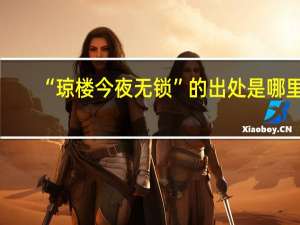 “琼楼今夜无锁”的出处是哪里