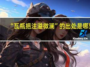 “瓦瓶挹注溢微澜”的出处是哪里