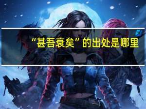 “甚吾衰矣”的出处是哪里