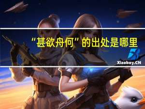 “甚欲舟何”的出处是哪里