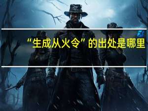 “生成从火令”的出处是哪里