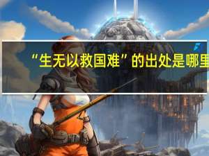 “生无以救国难”的出处是哪里