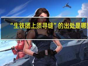 “生铁团上须寻缝”的出处是哪里