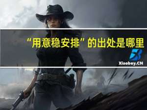 “用意稳安排”的出处是哪里