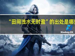“田间浊水无时盈”的出处是哪里