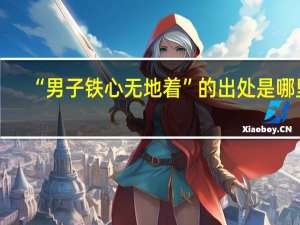 “男子铁心无地着”的出处是哪里