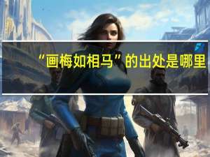 “画梅如相马”的出处是哪里