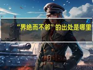 “界绝而不邻”的出处是哪里