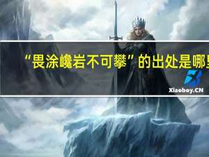“畏涂巉岩不可攀”的出处是哪里