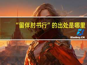 “留伴肘书行”的出处是哪里