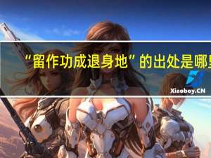 “留作功成退身地”的出处是哪里