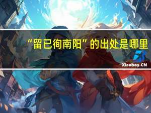 “留已徇南阳”的出处是哪里
