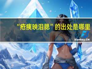 “疮痍映泪腮”的出处是哪里