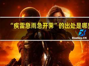 “疾雷急雨急开霁”的出处是哪里