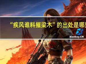 “疾风谁料摧梁木”的出处是哪里
