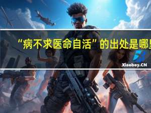 “病不求医命自活”的出处是哪里