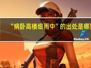 “病卧高楼细雨中”的出处是哪里