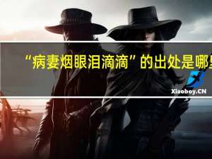 “病妻烟眼泪滴滴”的出处是哪里