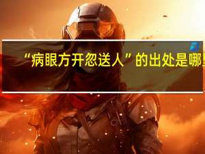 “病眼方开忽送人”的出处是哪里